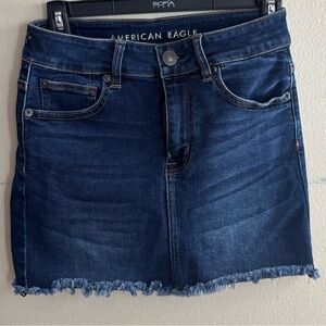 American Eagle Outfitters Dark Blue Denim Pencil Skirt